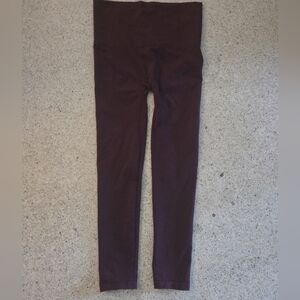 NWOT SPANX Womens Purple Maroon Leggings Size XL Control Top